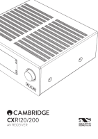 Cambridge Audio CXR 120-200-Users Manual Reference 